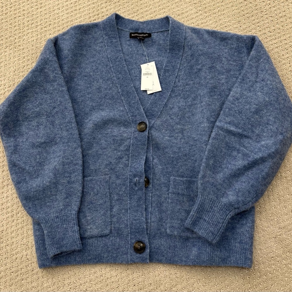 Banana Republic button down wool/alpaca sweater